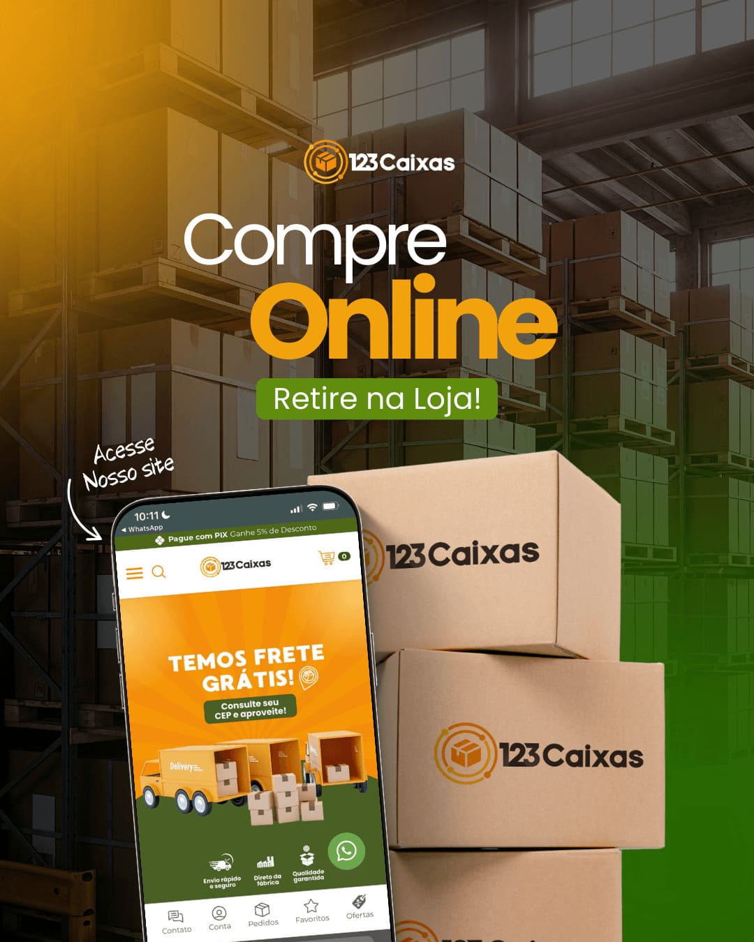 Arte desenvolvida pela Agência Inicio